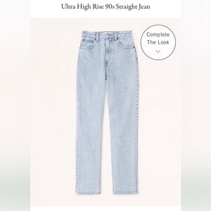 Ultra high rise 90s straight jean! Like new